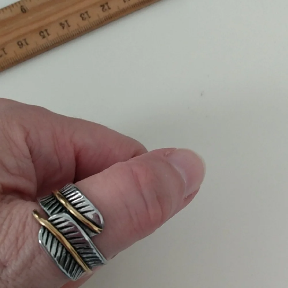 Silver Leaf Design Ring